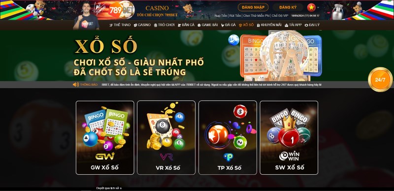 Xổ số tại 789bet